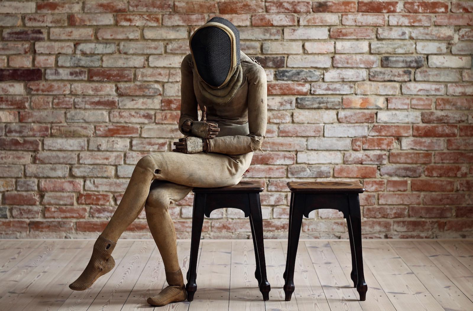 Set of Two Oak Stools, Early 20th Century 7