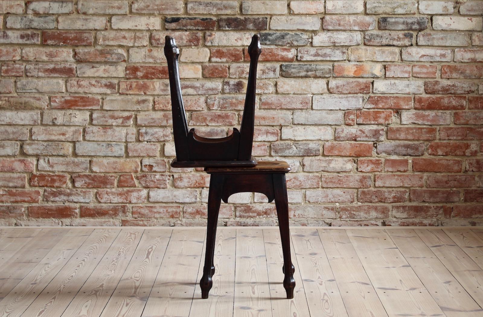 Set of Two Oak Stools, Early 20th Century 2