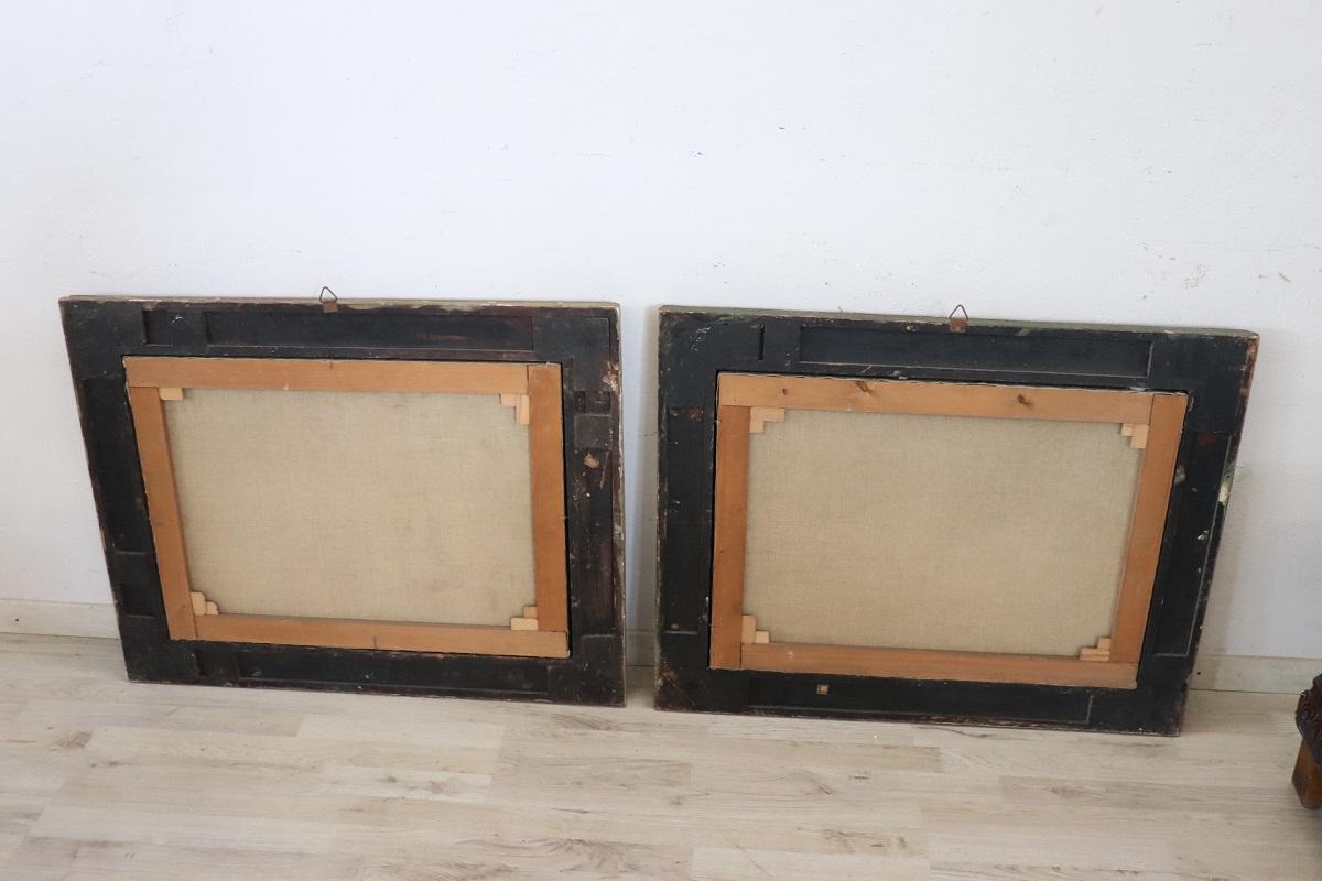 Set di due dipinti a olio su tela Townes 12