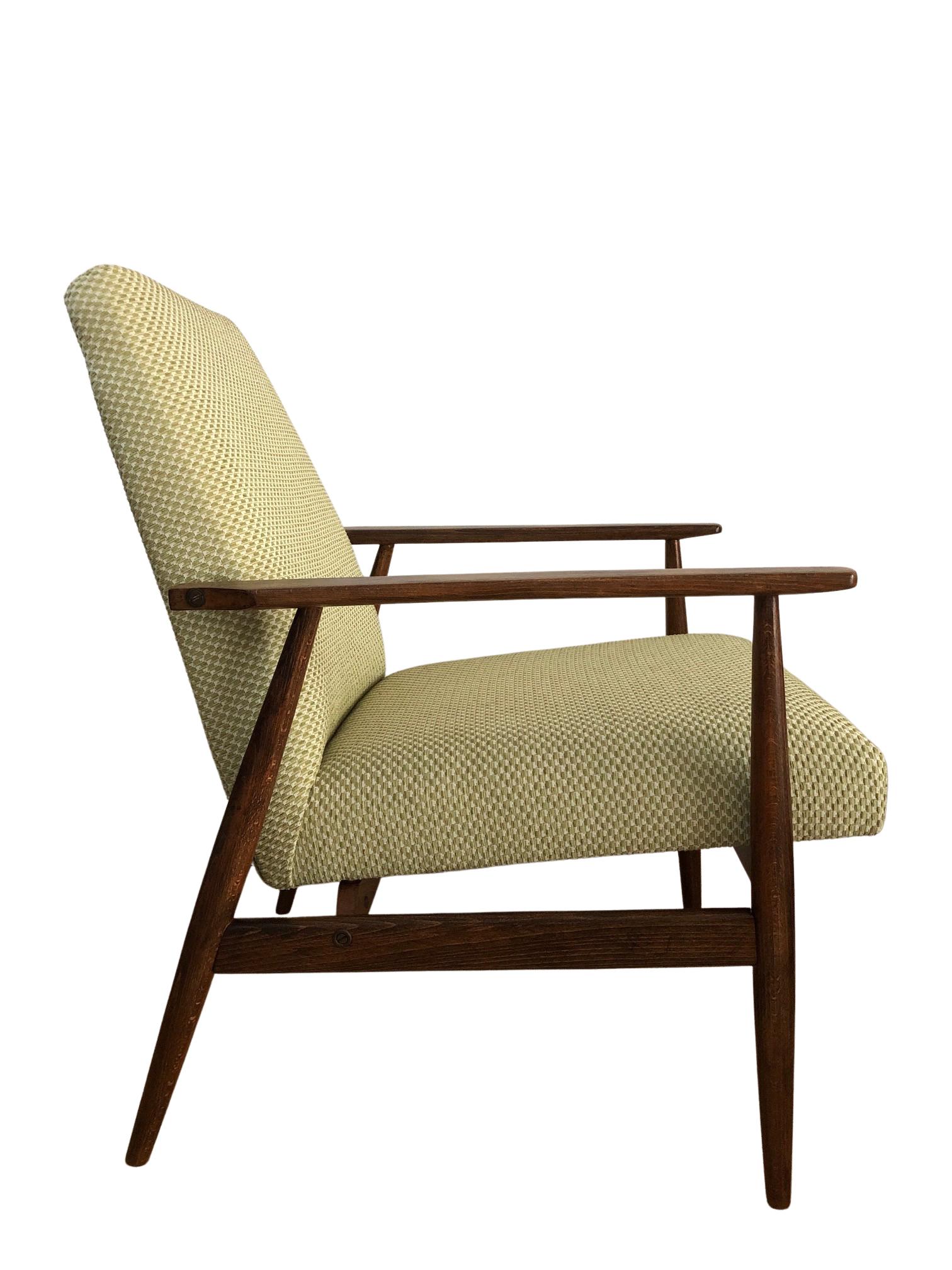 20th Century Set of Two Olive Armchairs by Henryk Lis, Europe, 1960s For Sale