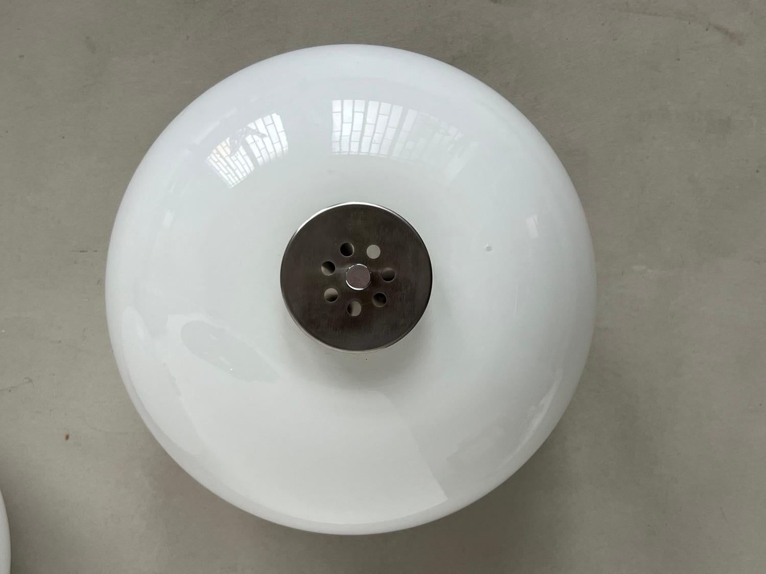 Italian Set of Two Appliques / Ceiling lamps / Bedside table Lamps By Goffredo Reggiani For Sale