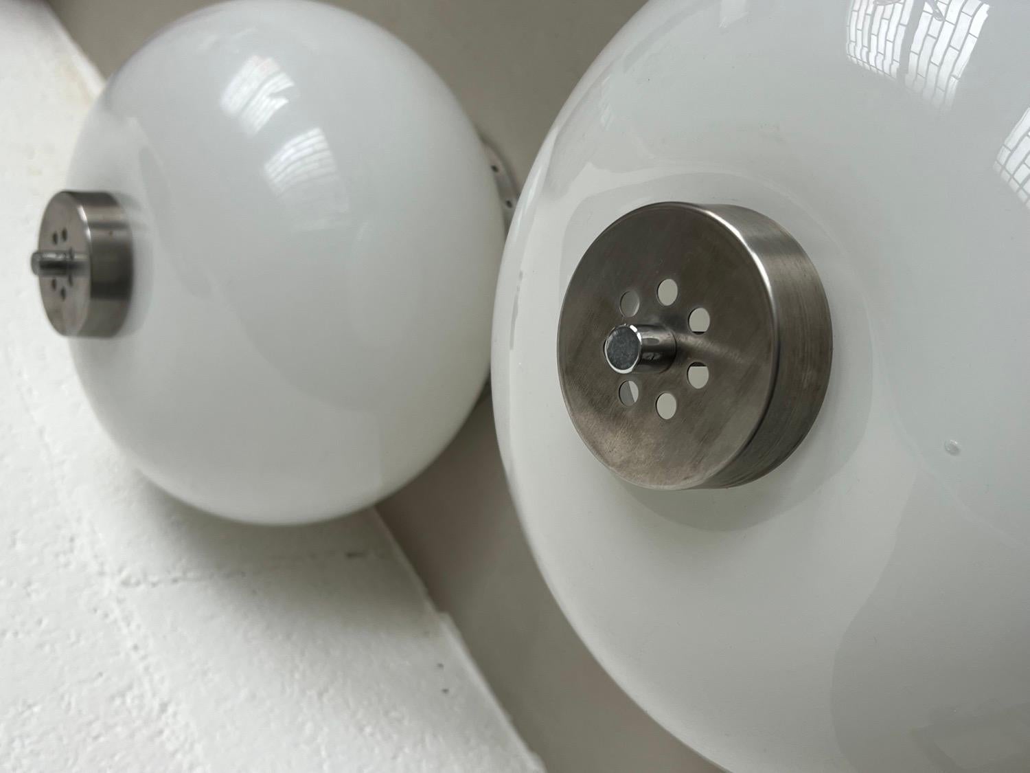 Set of Two Appliques / Ceiling lamps / Bedside table Lamps By Goffredo Reggiani In Good Condition For Sale In Milano, IT