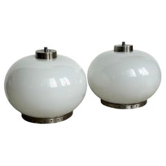 Set of Two Appliques / Ceiling lamps / Bedside table Lamps By Goffredo Reggiani
