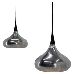 Set of Two Orient Pendants by Jo Hammerborg for Fog & Mørup, Denmark, 1960s