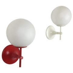 Set of Two Original 1970s Wall Lights by Max Bill for Temde, Switzerland