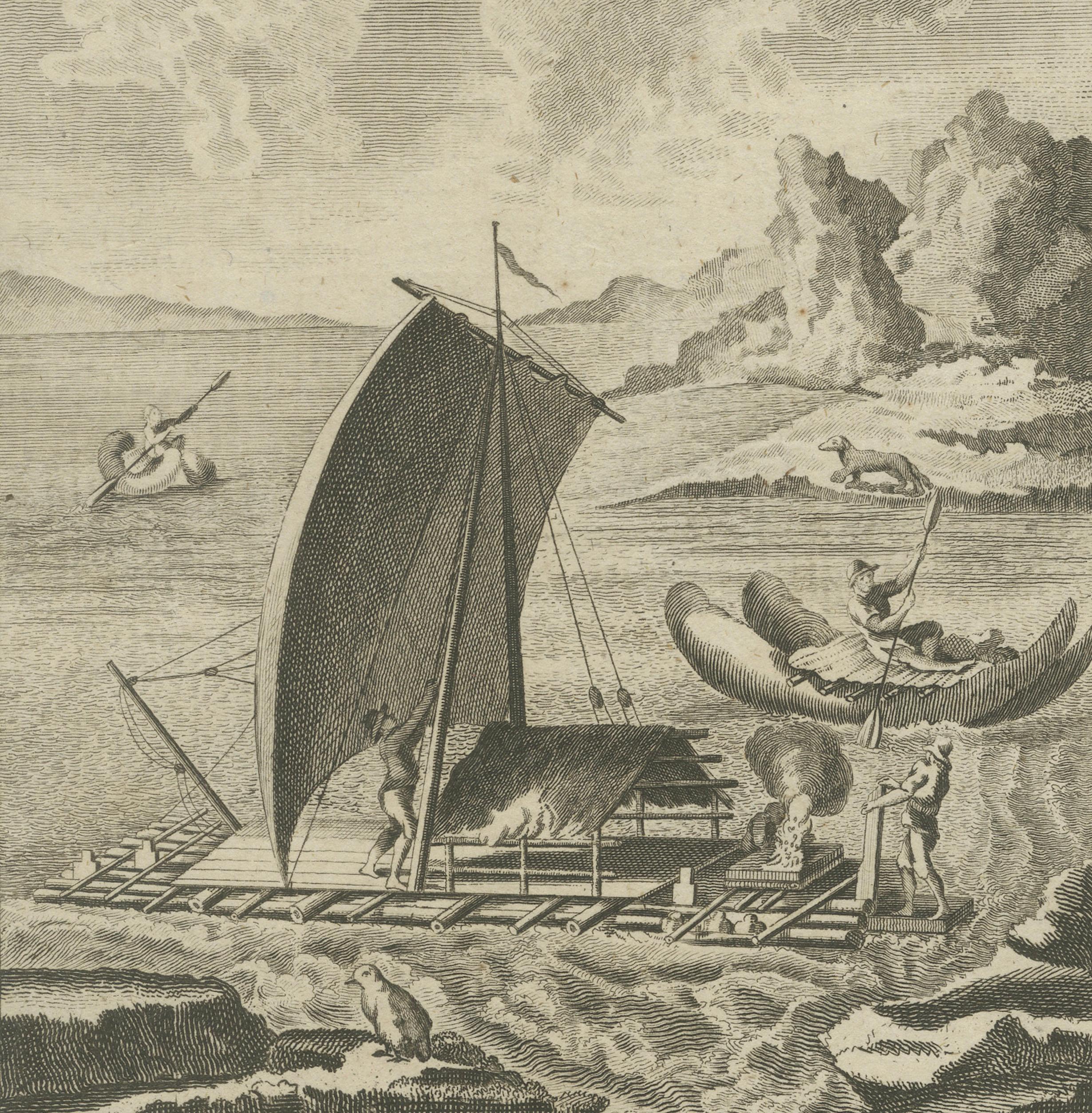 Set of Two Original Antique Engravings of Peru by C.T. Middleton, 1778