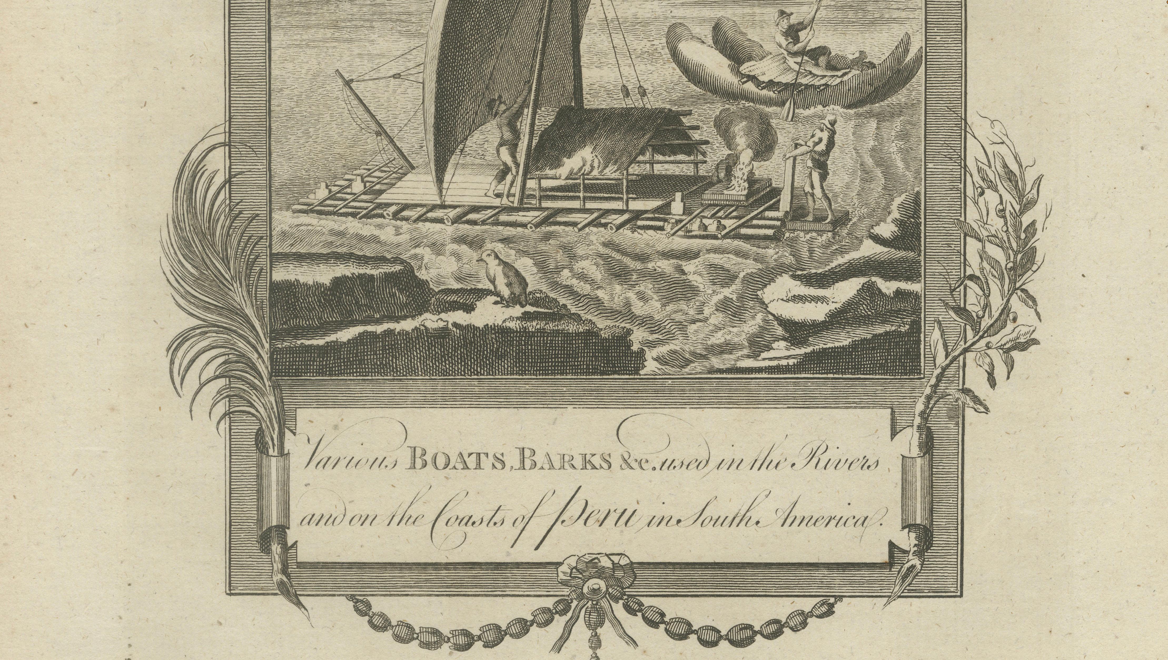 Set of Two Original Antique Engravings of Peru by C.T. Middleton, 1778