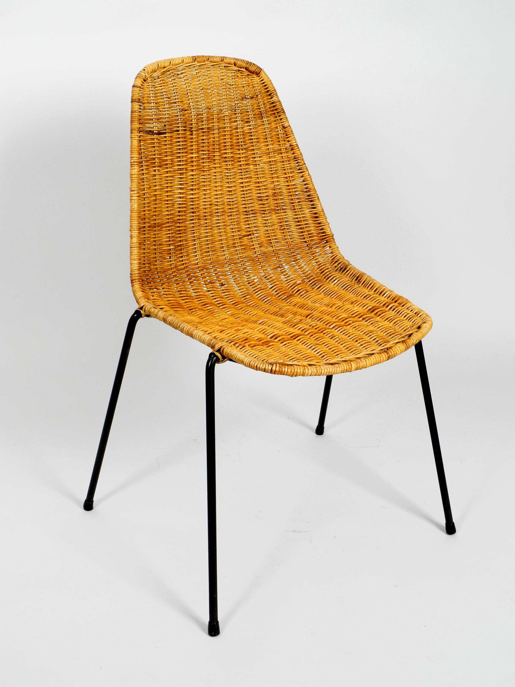 Set of Two Original Mid-Century Modern Gian Franco Legler Basket Chairs 2