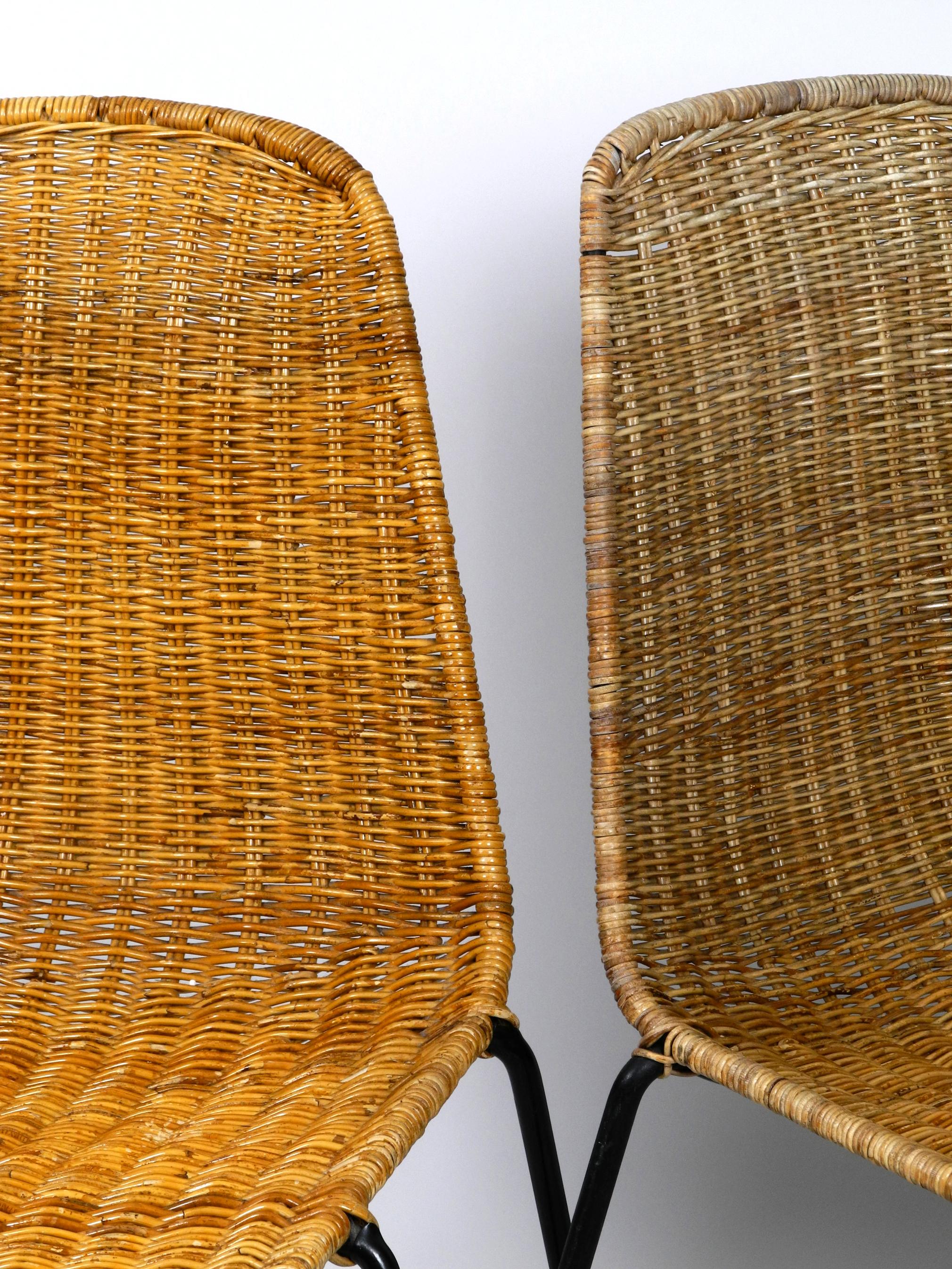 Set of Two Original Mid-Century Modern Gian Franco Legler Basket Chairs 3