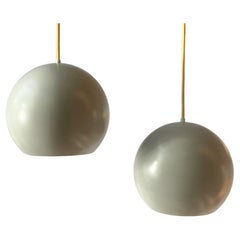 Set of two original Verner Panton Topan Pendant Lamp by Louis Poulsen, Denmark
