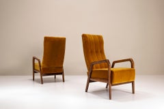 Set of Two “P 30” Lounge Chairs in Ocher by Osvaldo Borsani for Tecno, 1952