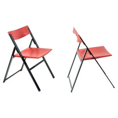 Ensemble de deux chaises pliantes P08 de Justus Kolberg, 1991