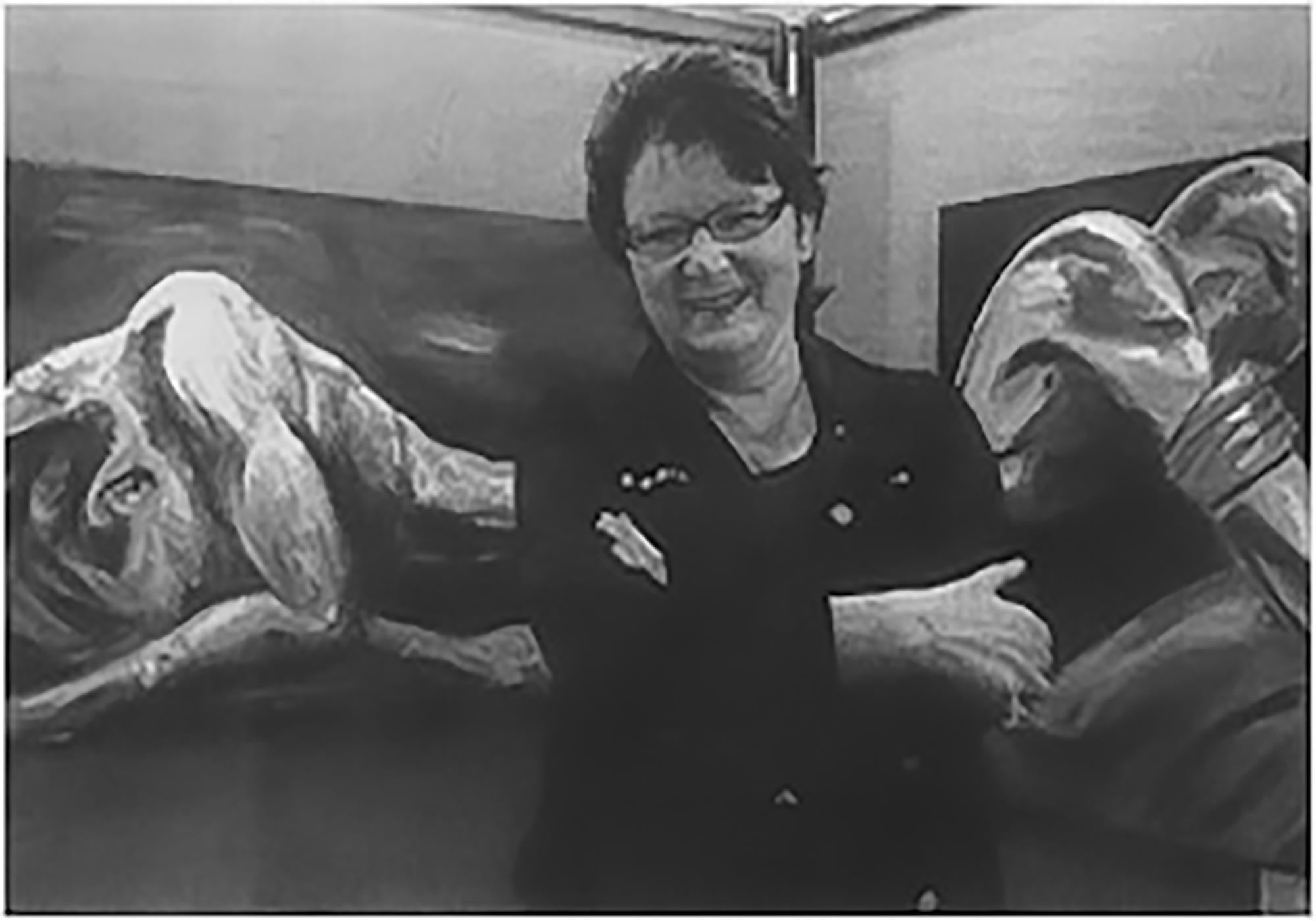 Ensemble de deux peintures d'Ingrid Stolzenberg 'Landscape' Post Expressionnisme Allemand en vente 1