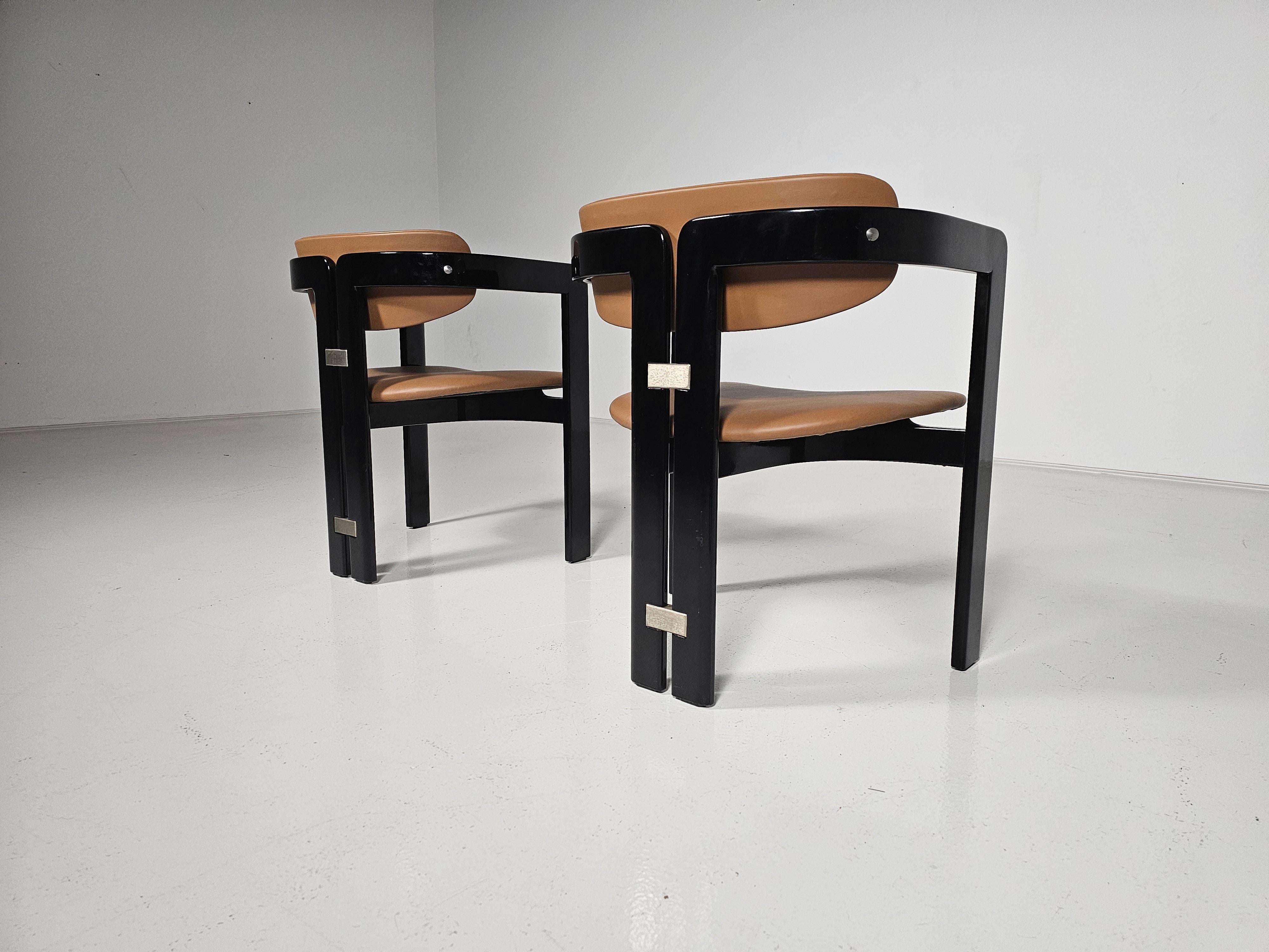 Mid-Century moderno Set di due sedie 'Pamplona' di Augusto Savini, anni '60 in vendita