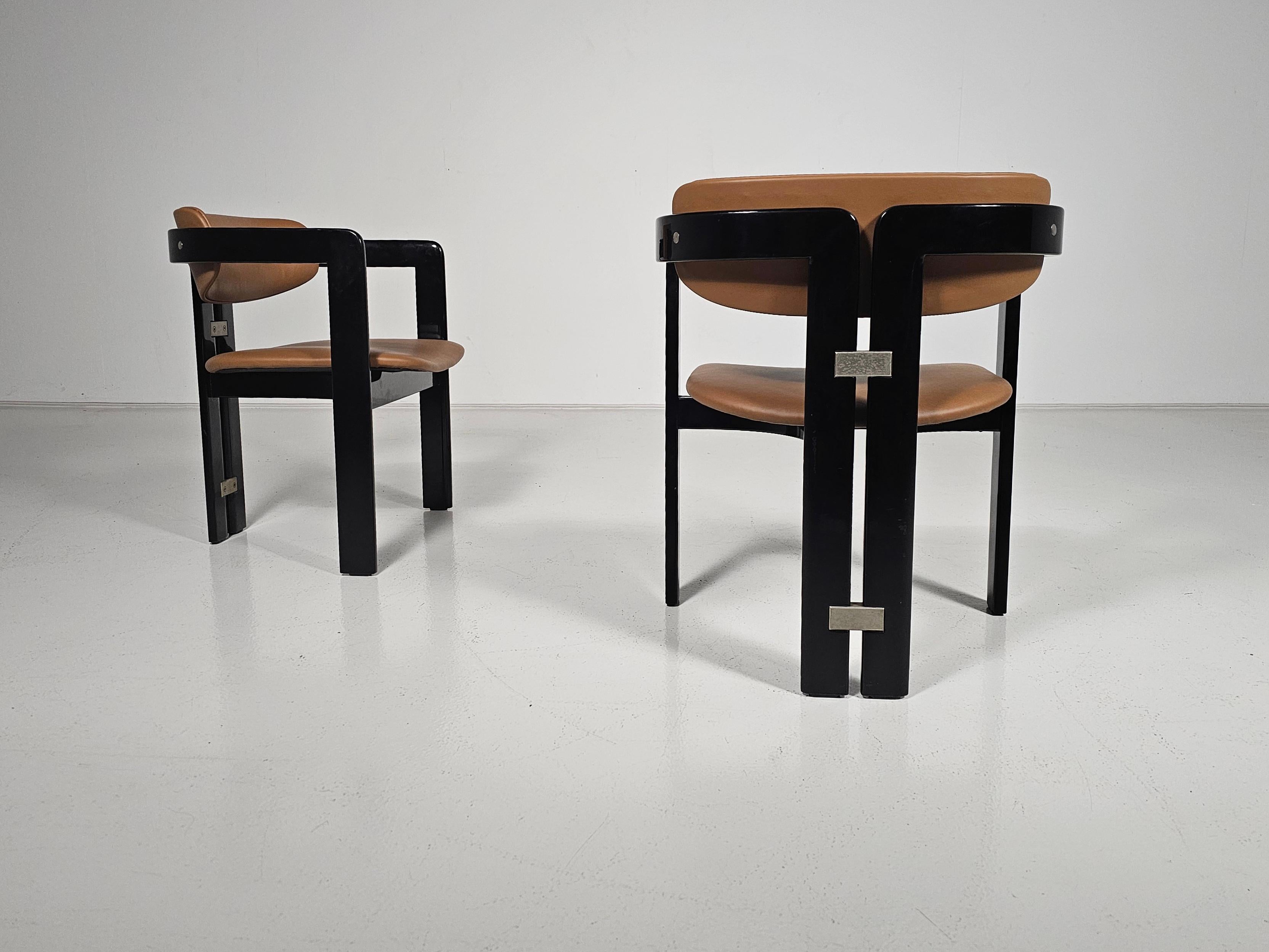 Set di due sedie 'Pamplona' di Augusto Savini, anni '60 In condizioni buone in vendita a amstelveen, NL