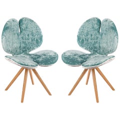 Set of Two Pansè Chairs in Seawater