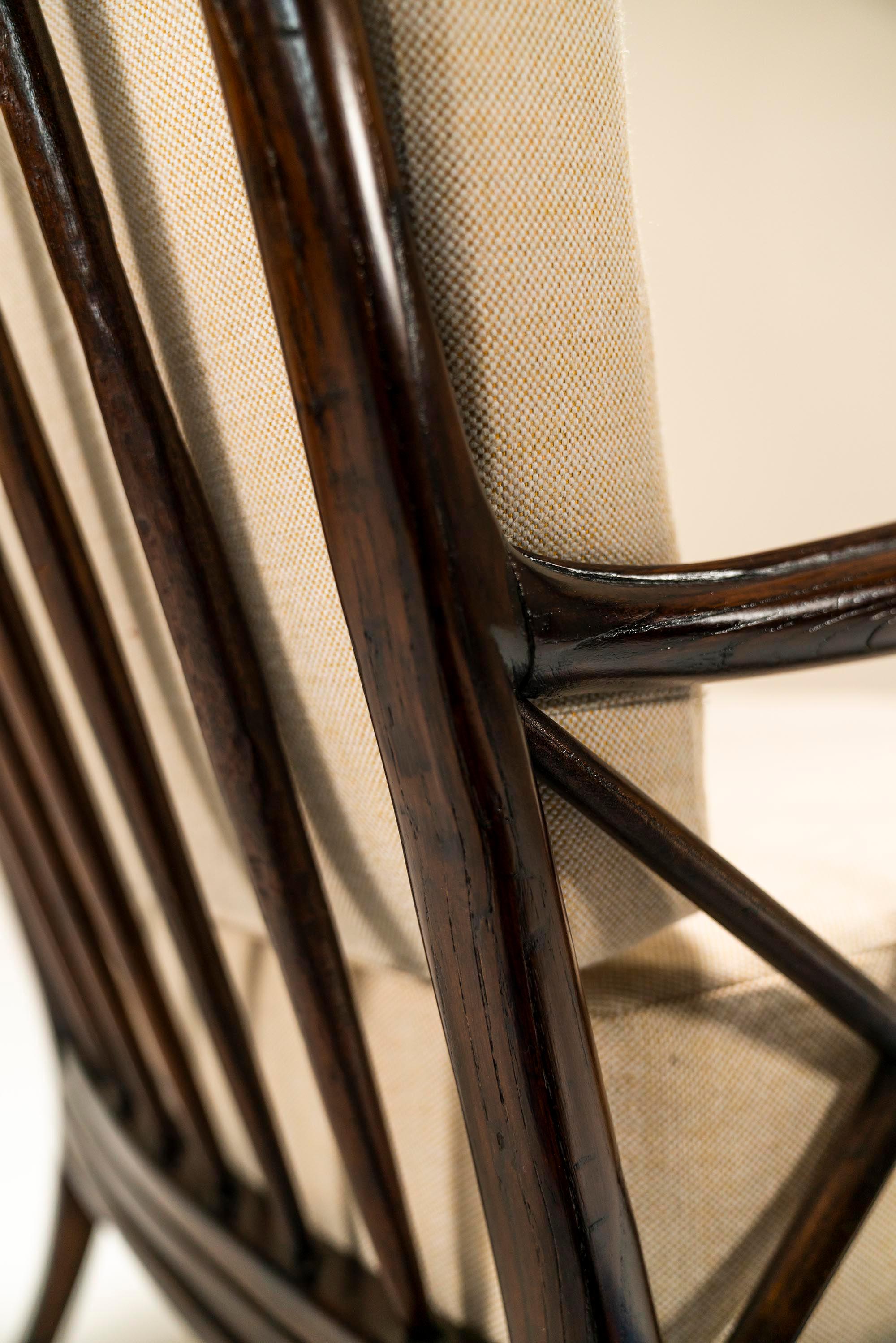 Set Of Two Paolo Buffa Lounge Chairs In Ebonized Wood, Italy 1940s 5