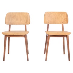 Set of Two Pastoe Irene Chairs by Dirk Braakman, 1940's