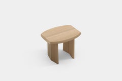 Ensemble de deux tables d'appoint et de chevet Peana en bois naturel Oak par Joel Escalona