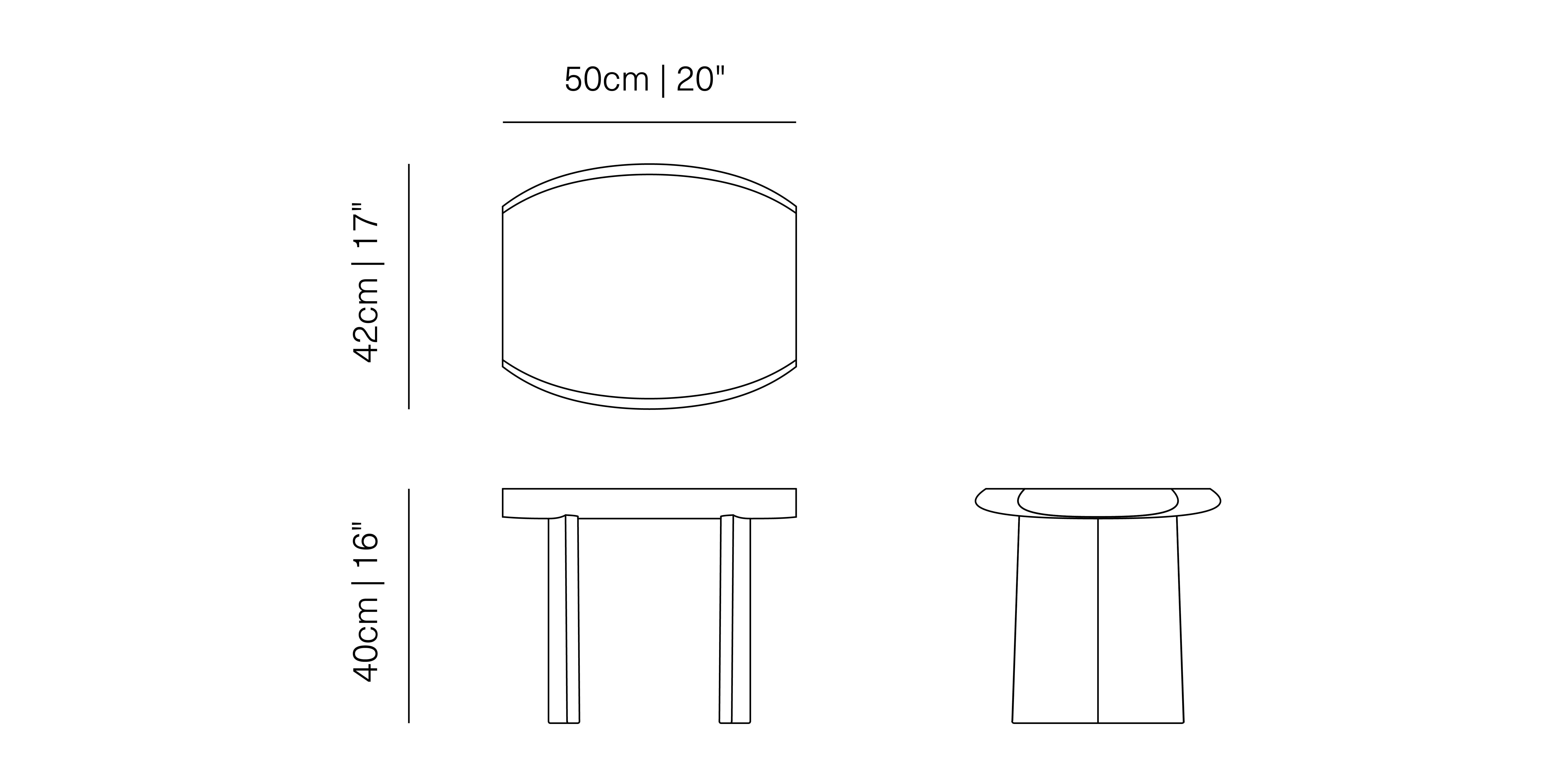 Ensemble de deux tables d'appoint Peana, table de nuit en chêne naturel par Joel Escalona en vente 2