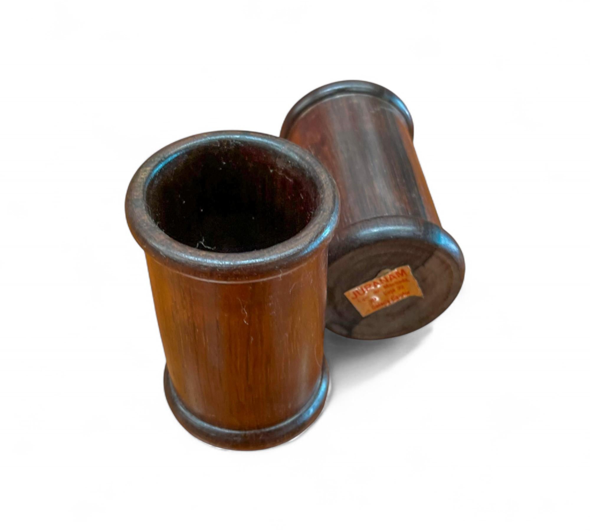 Mid-Century Modern Set of two Pen Holders in Rosewood, Unknown, 1960s - Lot 739 For Sale
