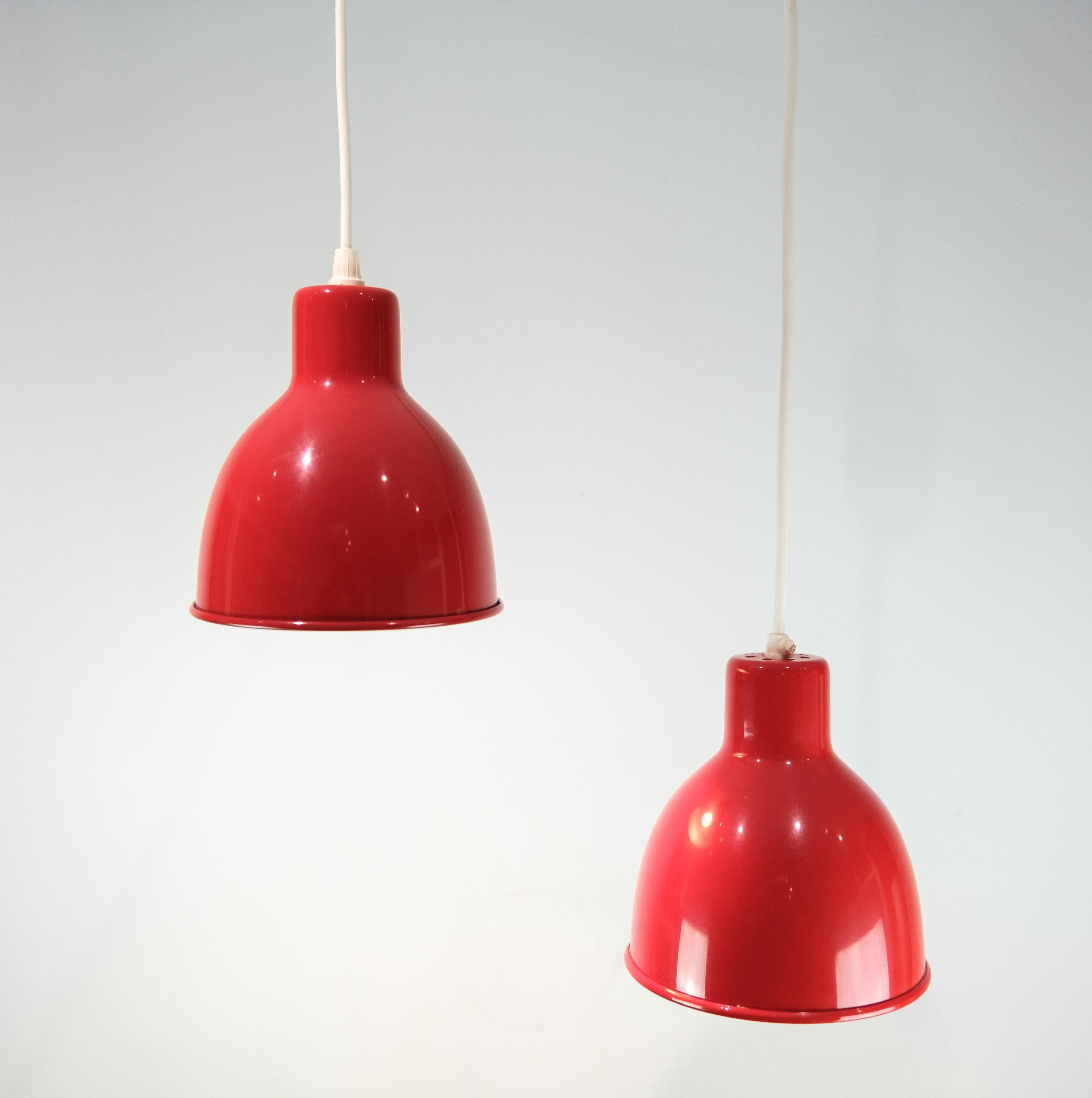 Set of Two Pendants, Danish Design, 1970 In Good Condition For Sale In Lejre, DK