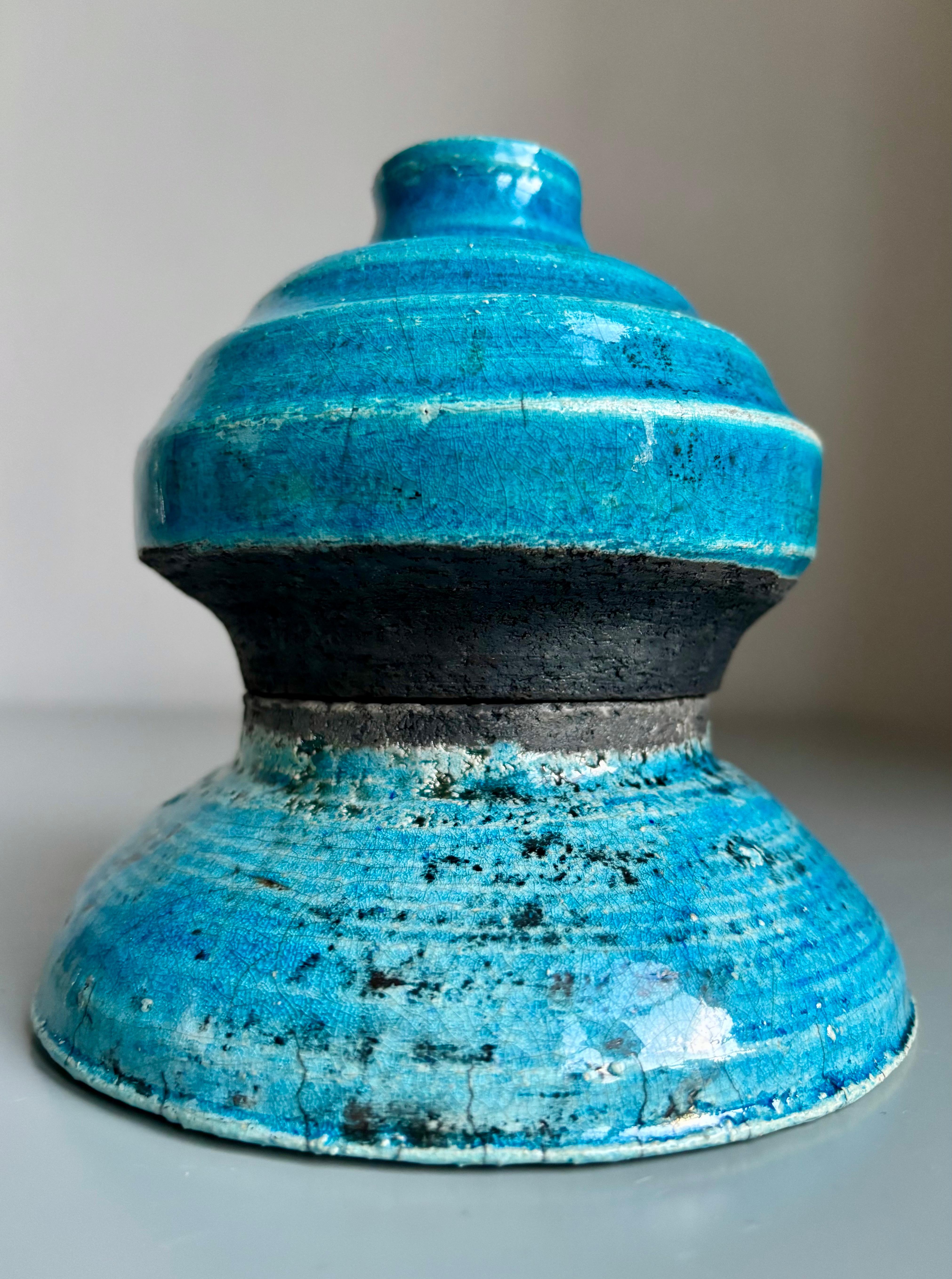 Glazed Set of Two Persson Stoneware Vases, 1960s For Sale