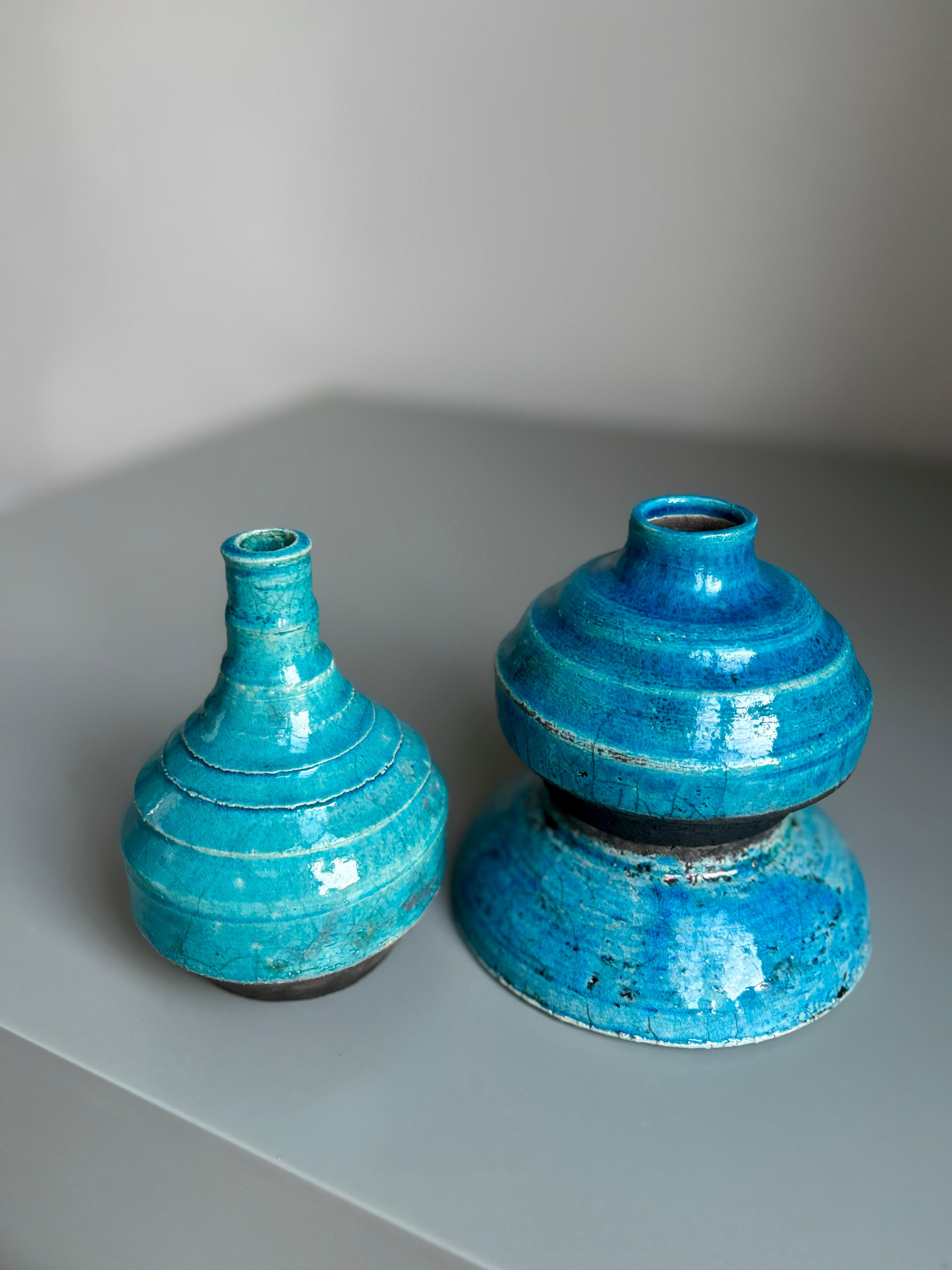 20th Century Set of Two Persson Stoneware Vases, 1960s For Sale