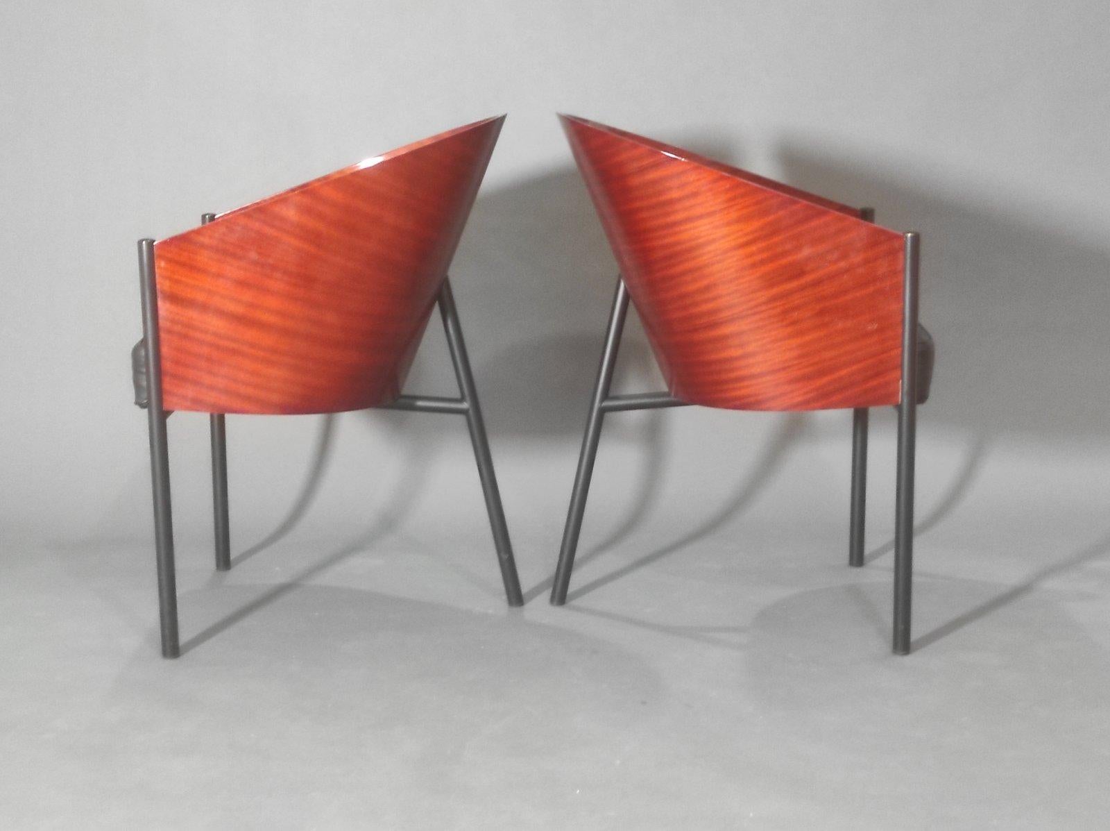 Mid-Century moderno Set di due sedie Caffee Costes di Philippe Starck per ALEPH Driade, anni '80 in vendita