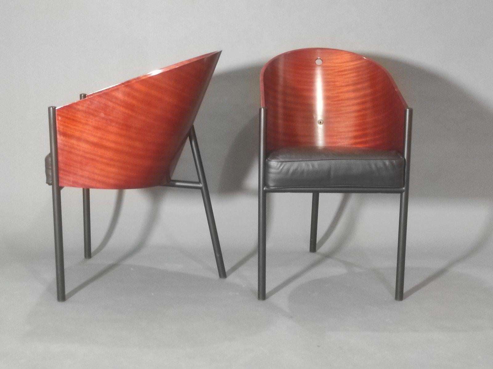 Fine XX secolo Set di due sedie Caffee Costes di Philippe Starck per ALEPH Driade, anni '80 in vendita