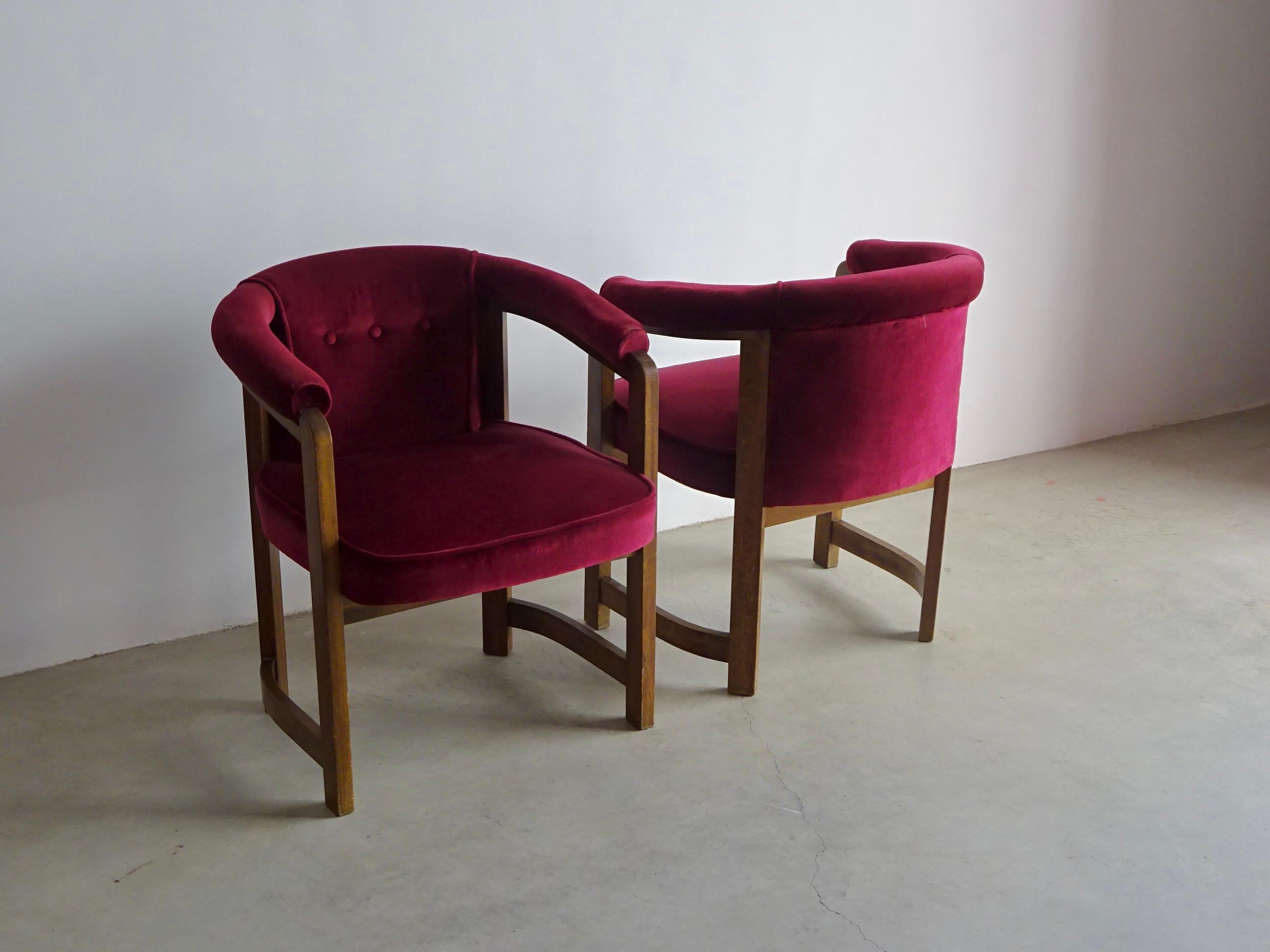 Mid-Century Modern Ensemble de deux fauteuils Pics, Jordi Vilanova i Bosch. Barcelone, années 1960. en vente