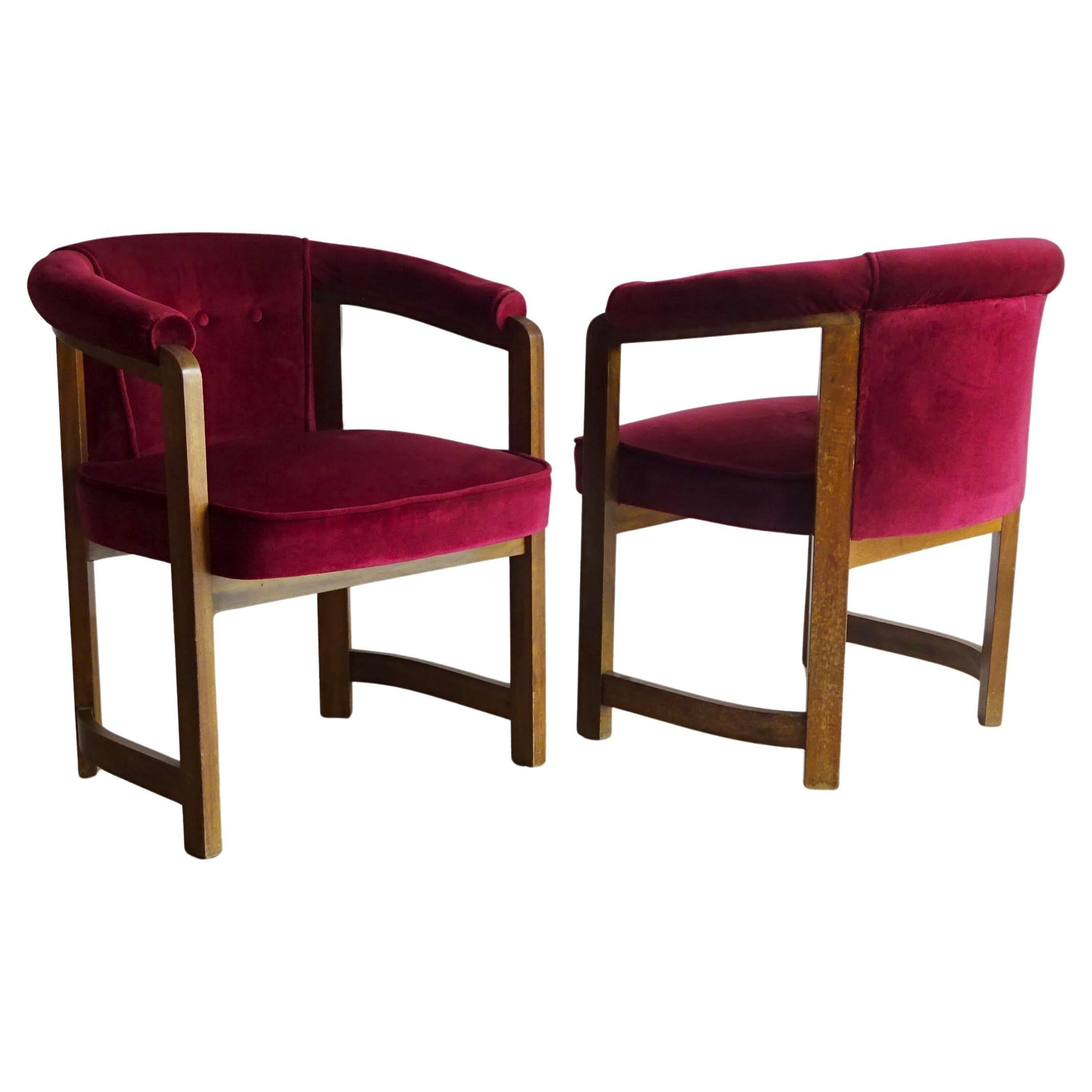 Set of two “Pics” armchairs, Jordi Vilanova i Bosch. Barcelona, 1960s.