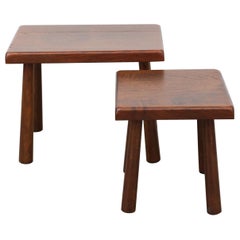 Set of Two Pierre Chapo Inspired Nesting Tables