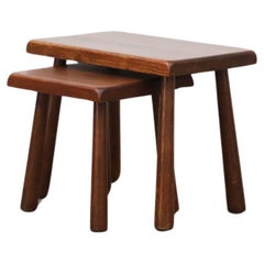 Set of Two Pierre Chapo Inspired Nesting Tables