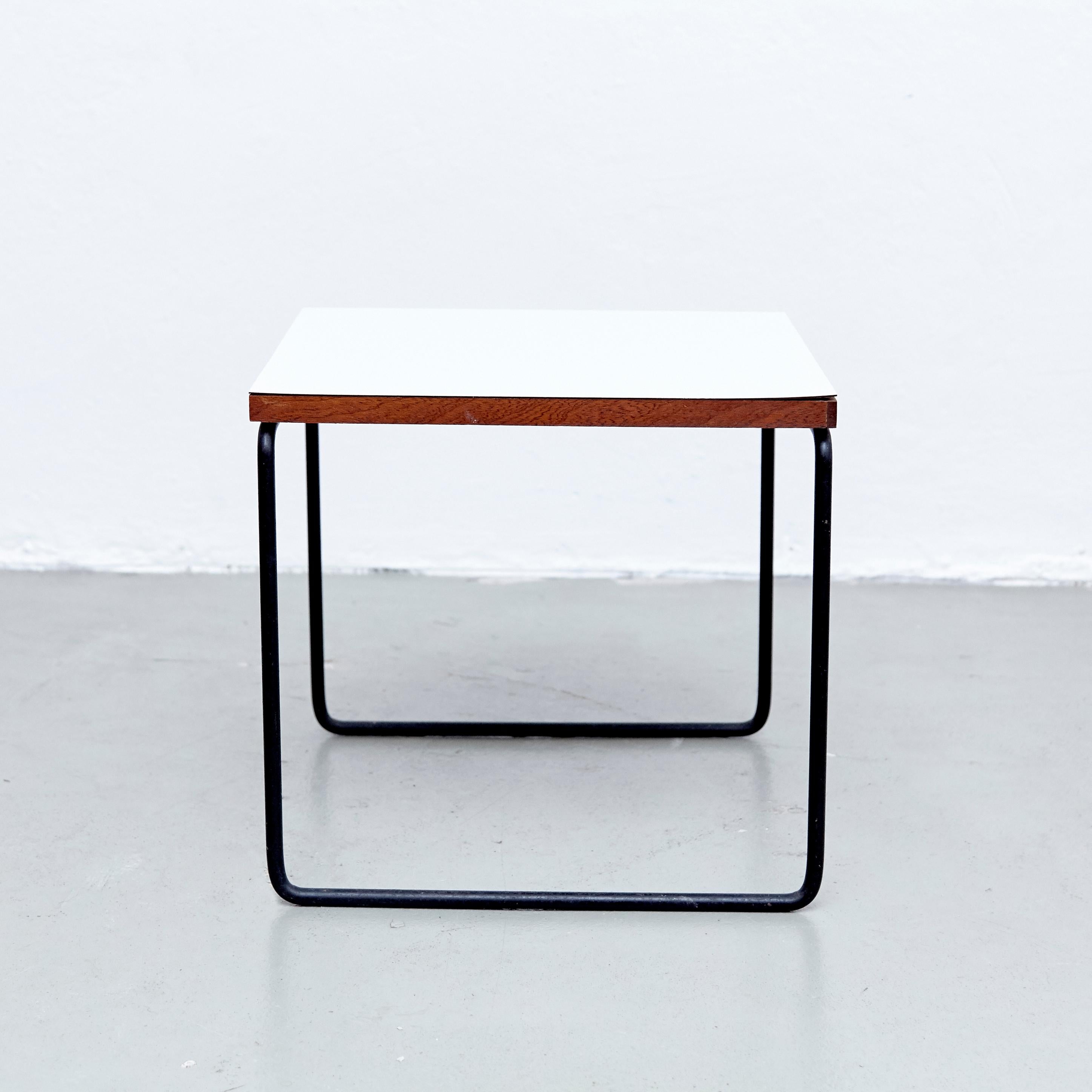 French Set of Two Pierre Guariche Side Table for Steiner, circa 1950