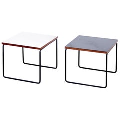 Set of Two Pierre Guariche Side Table for Steiner, circa 1950