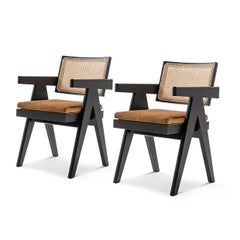 Set of Two Pierre Jeanneret 051 Capitol Complex Office Chair by Cassina