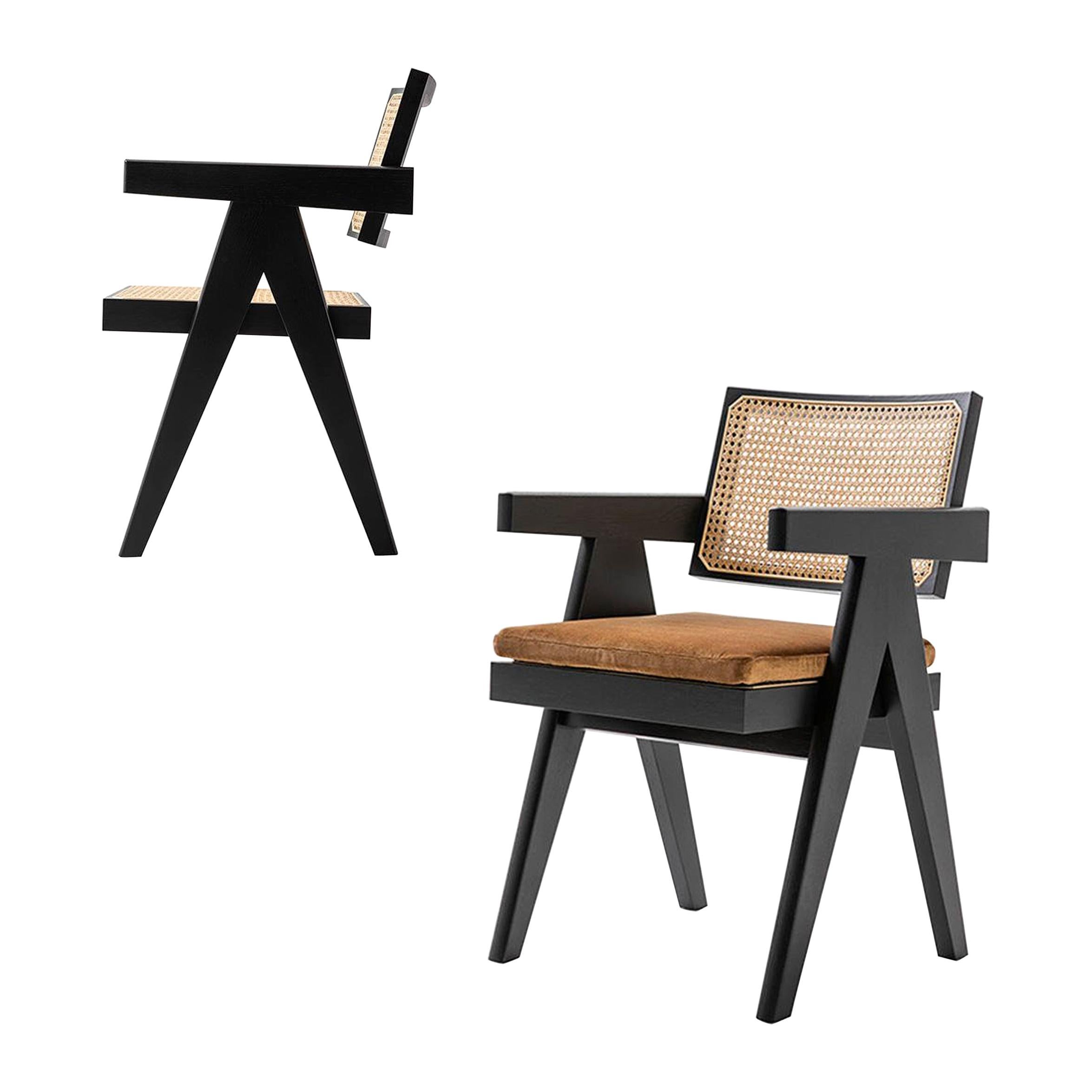 Set of Two Pierre Jeanneret 051 Capitol Complex Office Chair by Cassina For  Sale at 1stDibs