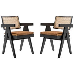 Set of Two Pierre Jeanneret 051 Capitol Complex Office Chair by Cassina