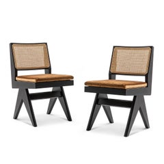Set of Two Pierre Jeanneret 055 Capitol Complex Chair by Cassina
