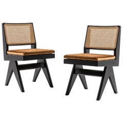 Set of Two Pierre Jeanneret 055 Capitol Complex Chairs by Cassina