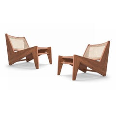 Set of Two Pierre Jeanneret Kangaroo Low Armchair by Cassina