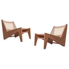 Set of Two Pierre Jeanneret Kangaroo Low Armchair by Cassina