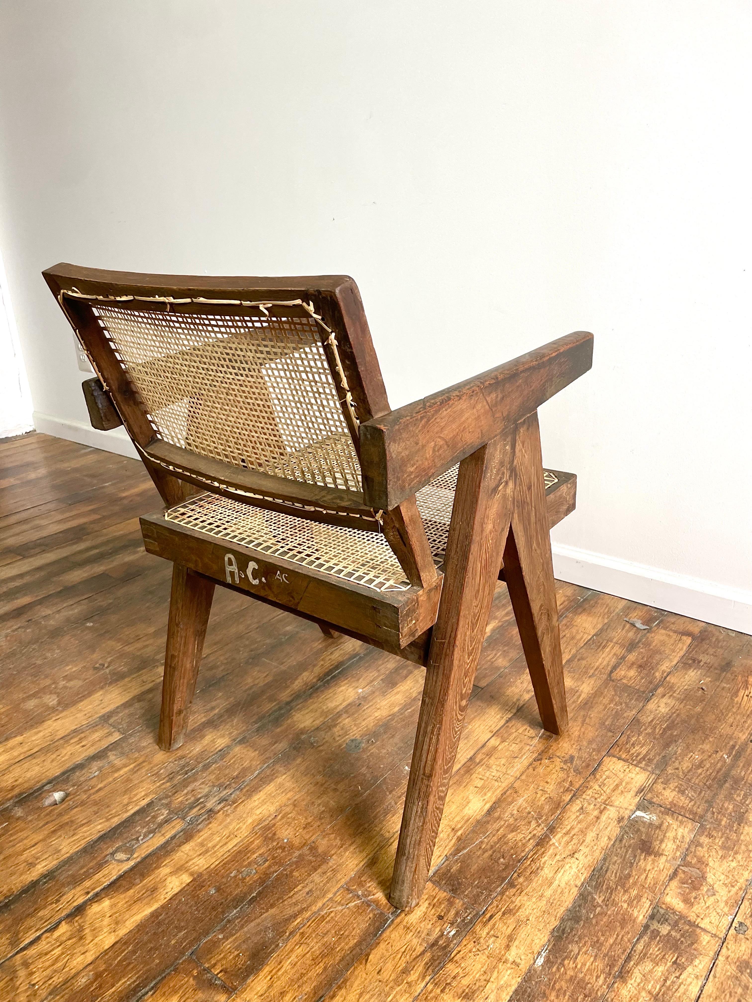 Indian Set of Two - Pierre Jeanneret Office Chairs For Sale