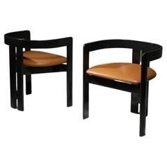Set of Two "Pigreco" Chairs by Tobia Scarpa for Gavina