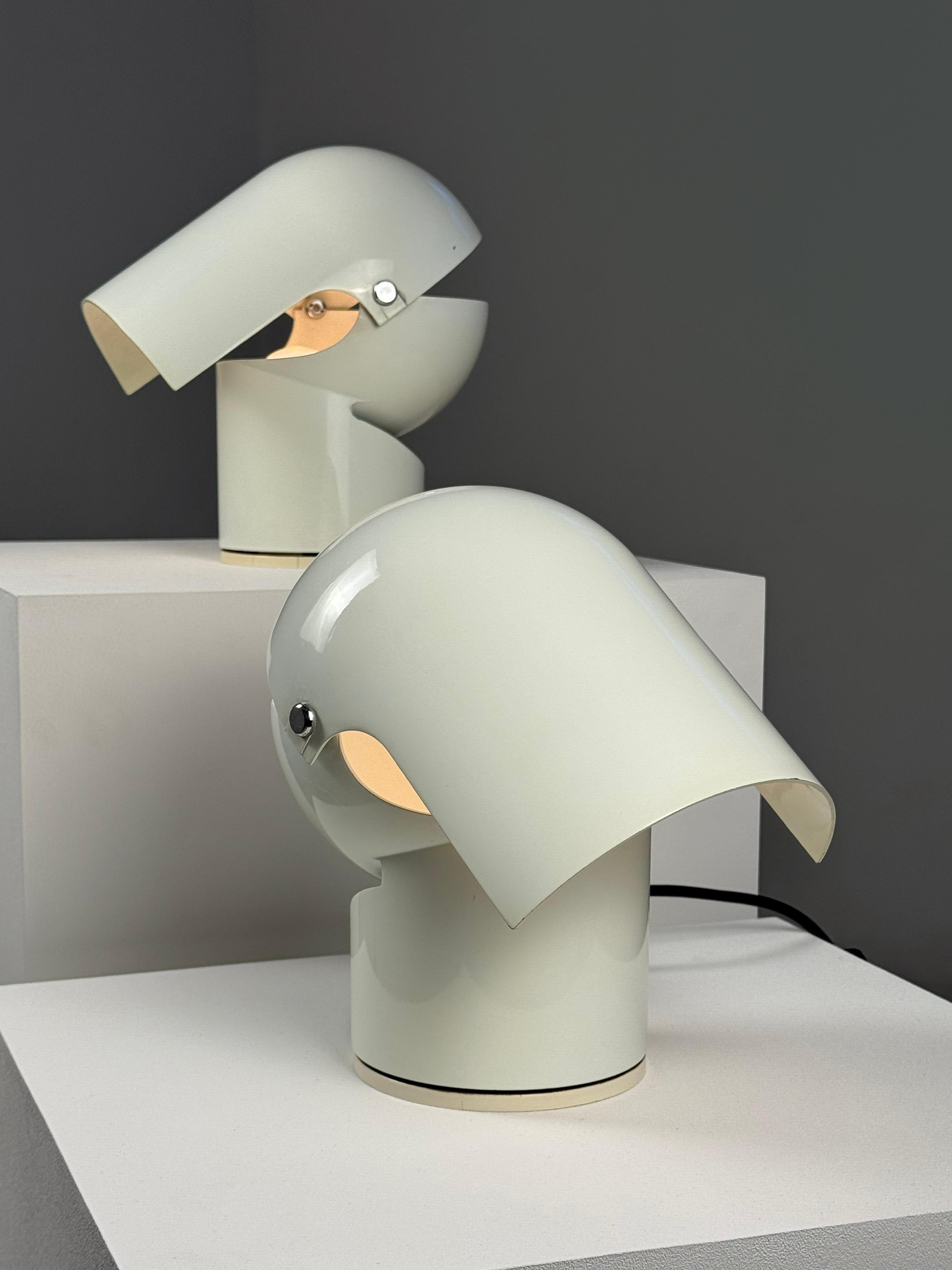 Set di due lampade da tavolo Pileino disegnate da Gae Aulenti per Artemide, Italia 1972 4