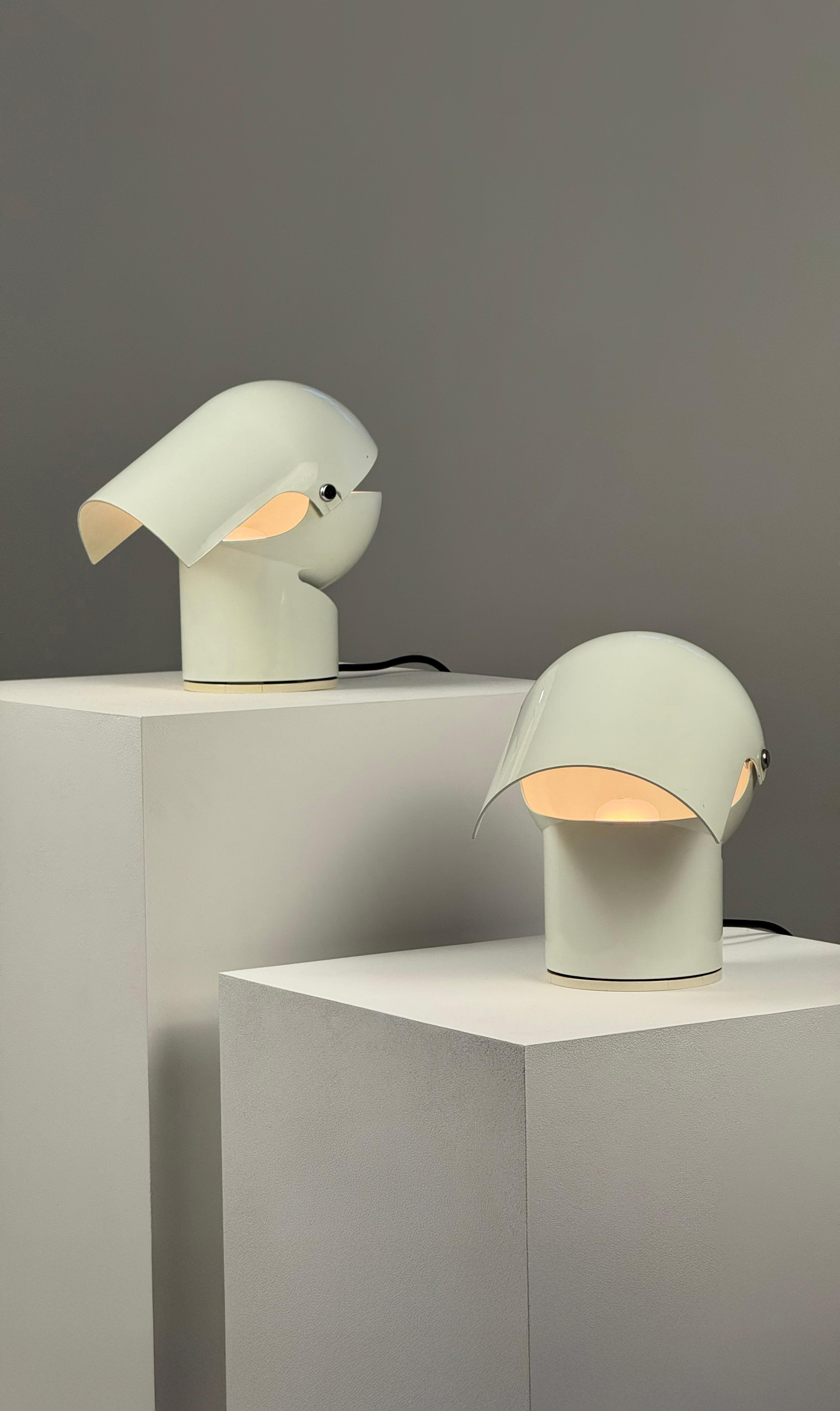Set di due lampade da tavolo Pileino disegnate da Gae Aulenti per Artemide, Italia 1972 2