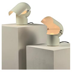 Set di due lampade da tavolo Pileino disegnate da Gae Aulenti per Artemide, Italia 1972