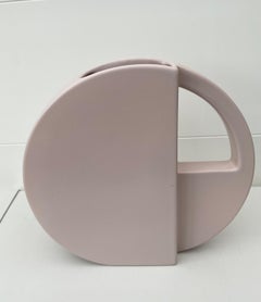 Set of Two Pink Post Modern Vases by Dorothe van Agthoven for Flora Keramiek