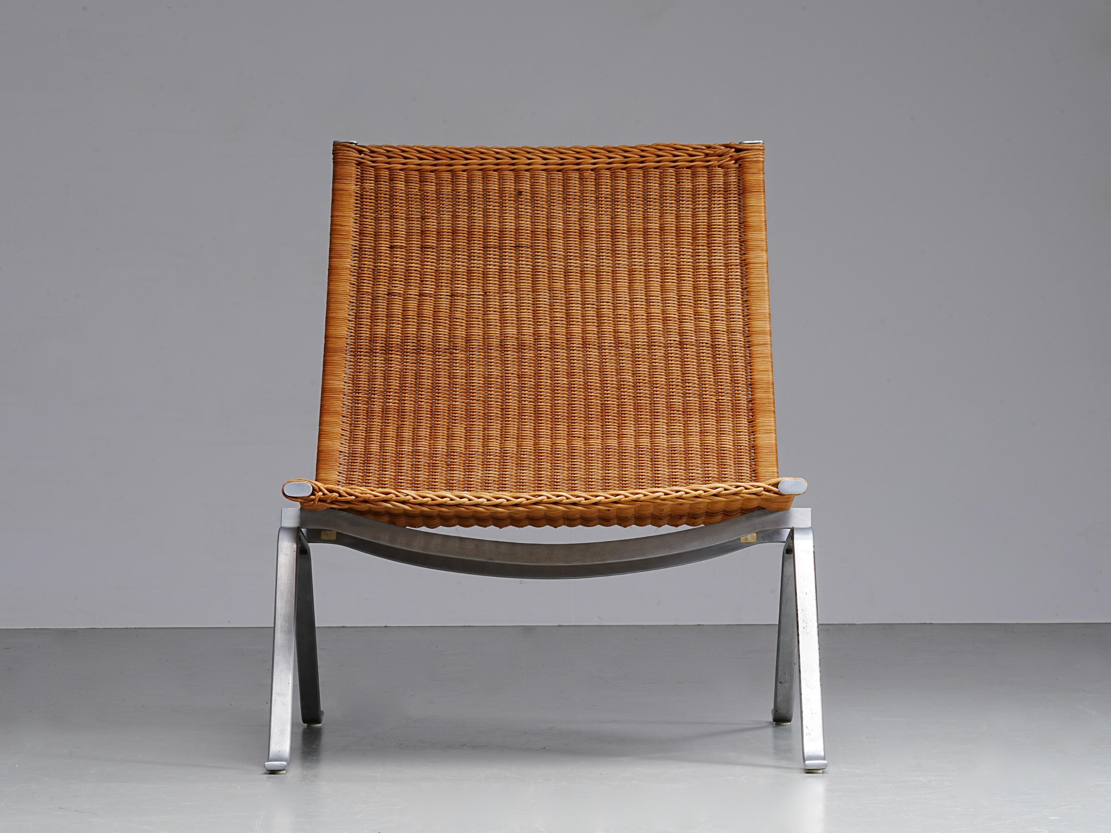 Set of 2 PK 22 Chairs by Poul Kjaerholm for E. Kold Christensen, Denmark, 1955 For Sale 5